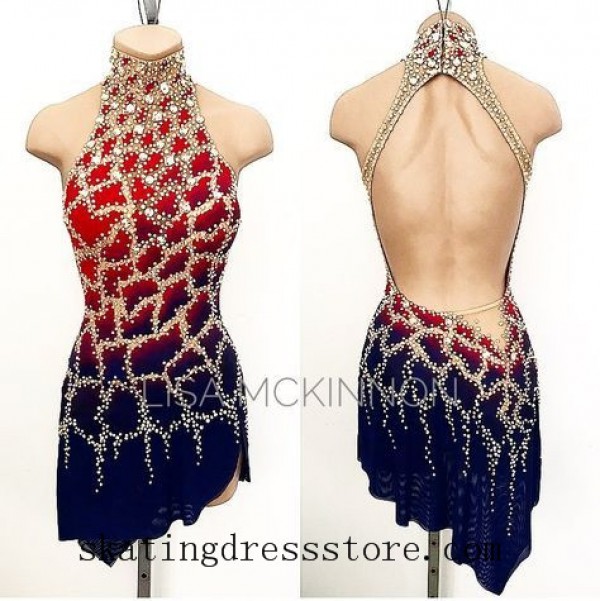 Red ice skating dress Clearance