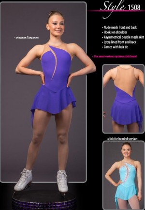 Blue Purple Brad Griffies'Ice Skating Dress Girls BN1745