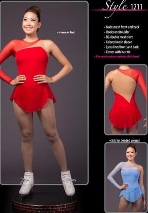 Red Brad Griffies'Ice Skating Dress Women BN1746