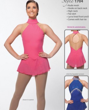 Pink Brad Griffies Ice Skating Dress With Hole on Back BN1704