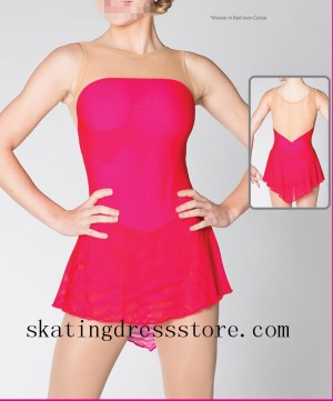 Red New Girls Ice Skating Dresses Custom Brad Griffies Dresses 2018 B201804