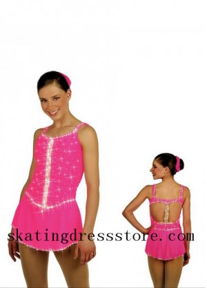 Pink Figure Dresses Women Custom Sharene Skating Dresses  S011