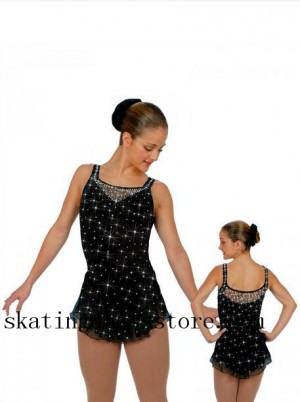 Blue Custom Skating Dresses Women Sharene Skatewear Gilrs S044