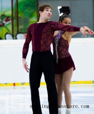 2018 beautiful figure skating dresses spandex Beaded Other kids FC1665