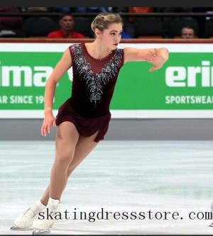 2017 free shipping best figure skating outfits FC460