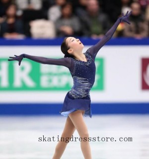 custom christmas figure skating dresses long sleeves or sleeveless FC1670