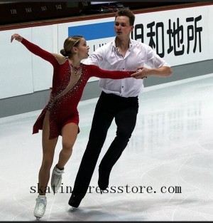 diy figure skating dress free shipping women custom FC457