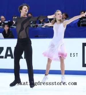 long sleeves or sleeveless figure skating dresses russian spandex FC734