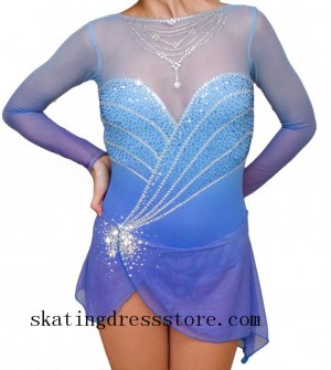 figure skating dresses usa Beaded spandex free shipping CJ231