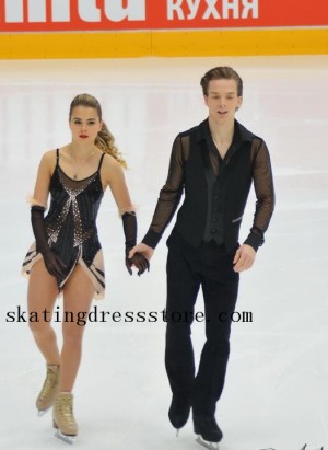 2017 kids figure skating ice dance dresses FC1163
