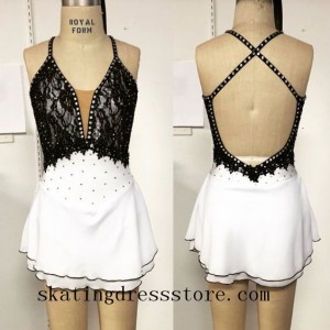 gold ice skating dress custom free shipping other CJ275