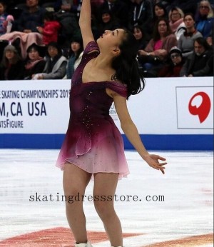 Lycra custom ice dress figure skating FC1584