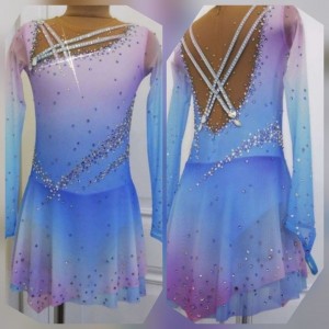 spandex ice skating practice clothes custom kids long sleeves or sleeveless HB1874
