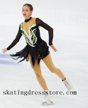 spandex ice skating warm up clothes Other FC1536