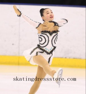 ice skating wear spandex custom 2018 women Lycra FC1374