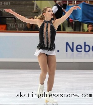 free shipping long sleeves or sleeveless jayne torvill dress dancing on ice FC865