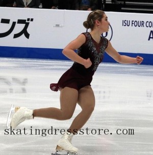skating date outfit Beaded spandex FC1304