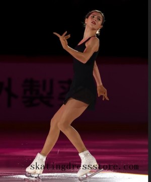 long sleeves or sleeveless spandex spanish figure skating dress FC1074