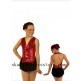 Red Custom Figure Skating Dresses Children Sharene Skatewear Gilrs S048