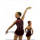 Girls Ice Skating Dresses Brown Children Sharene Skatewear Gilrs S052