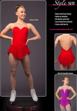 Cheap Skating Dresses for Women Red Brad Griffies  BN1738