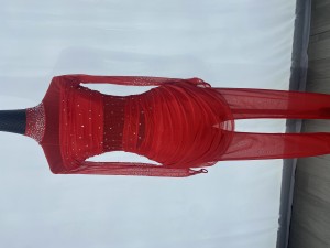 ice dance dress red ice skating suts