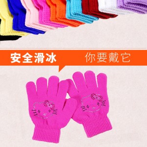 Ice Skating Gloves with Animal Pink Green Red White and Many Other S003
