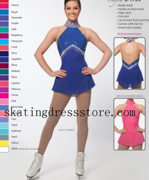 Figure Skating Dresses Amazon Blue Custom Size Brad Griffies B-1704