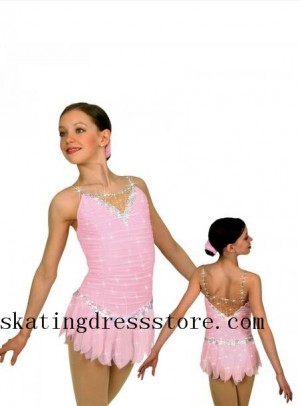 Sharene Skatewear Girls Figure Skating Dresses Pink Kids Children Girls S056