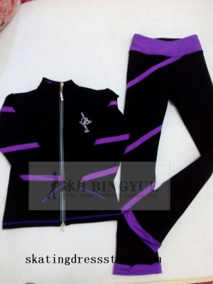 Gilrs Purple Spiral Jackets Pants JP004