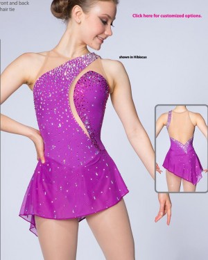 New Purple Brad Griffies Dress for Ice Skating Women Custom Size B1901 