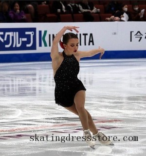 black swan figure skating dress 2017 kids FC1235