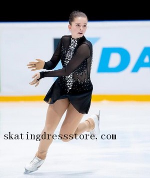 Lycra spandex chloe noel ice skating leggings 2018 girls kids FC1273