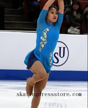 free shipping custom clothes to wear ice skating spandex FC853