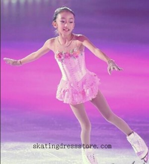 figure skating apparel stores girls women Beaded Pink FC725