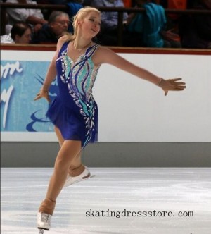 custom long sleeves or sleeveless figure skating dresses for sale FC558