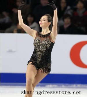figure skating outfits female Other Beaded custom spandex spandex FC1440