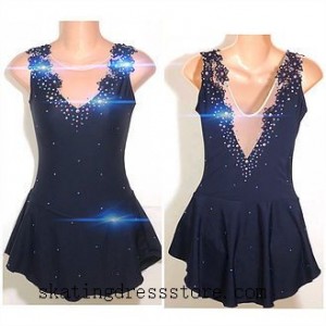 other Beaded free shipping kids ice figure skating dress CJ271