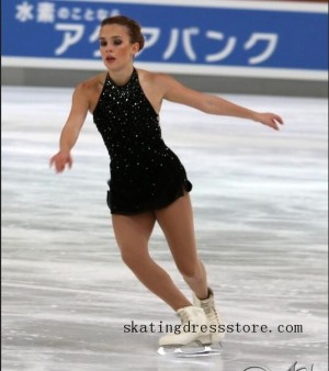 women ice skating dress girl for sale spandex FC1131