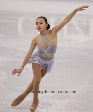 Lycra spandex 2017 ice skating leotards for sale FC1483