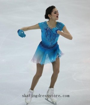 free shipping spandex ice skating sweater long sleeves or sleeveless spandex FC575