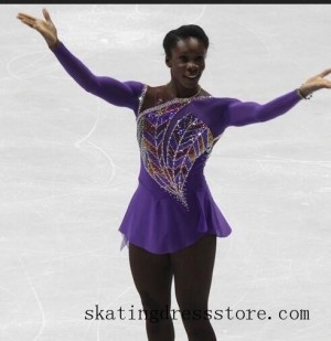 custom lisa mckinnon ice skating dresses Other spandex long sleeves or sleeveless FC1514