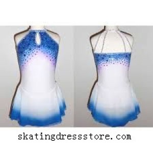 Beaded custom free shipping long sleeve ice skating dress spandex CJ272