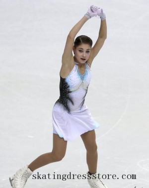 moana figure skating dress spandex girls FC1603