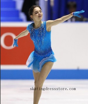 free shipping custom women moana ice skating dress FC564