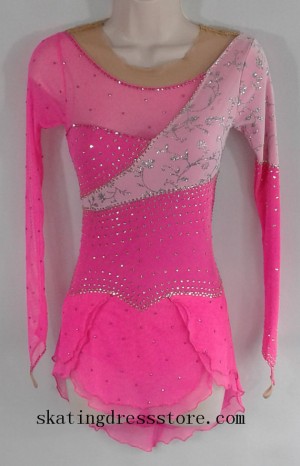 women outfits for ice skating pink kids CJ116