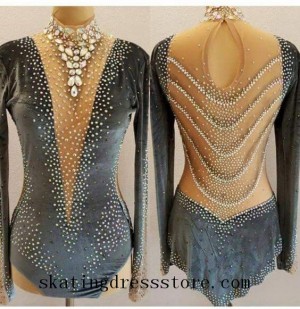 2017 women pretty figure skating dresses girls CJ152