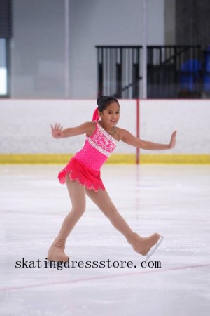 kids free shipping spandex skating dress store CJ90