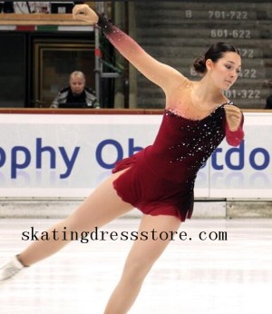 Lycra custom spandex long sleeves or sleeveless women tango figure skating dress FC896