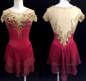 red spandex tessa virtue moulin rouge dress free shipping CJ73